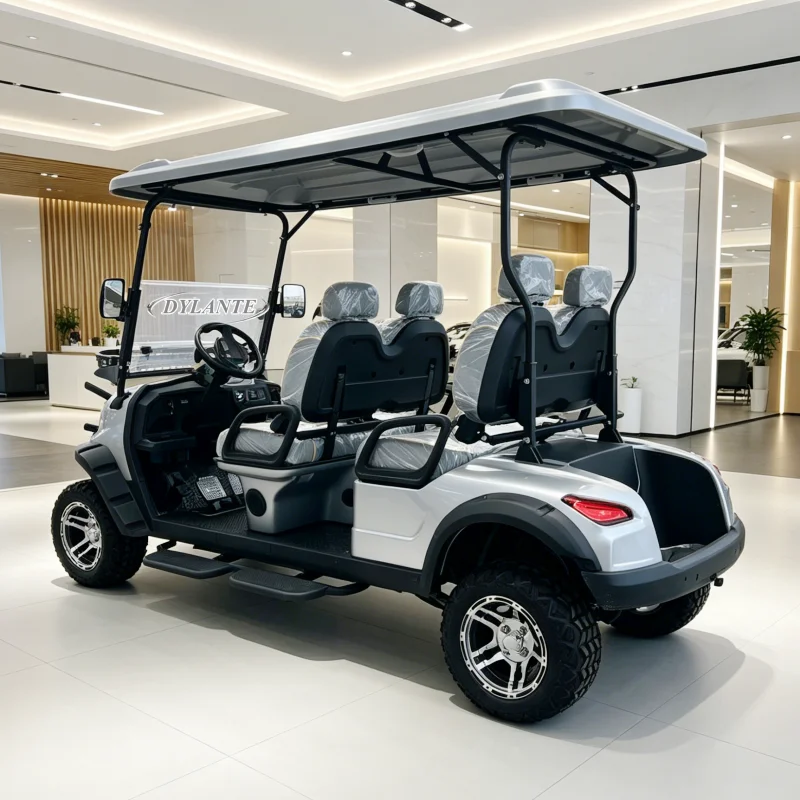 2026 Best Selling 4 Seater Golf Kart Custom Club Cart Sightseeing Classic Fishing 4 Seater Golf Cart