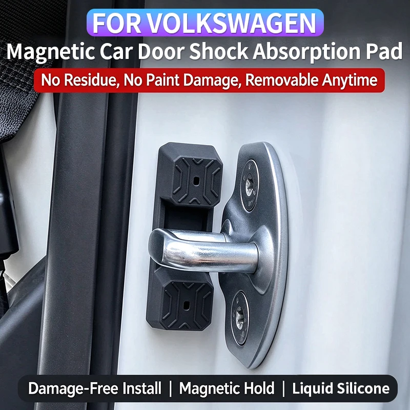 Universal Magnetic Car Door Lock Shock-Absorbing Pad for All Volkswagen Models Anti-Force Door Closing Cushion Protection Pad 2