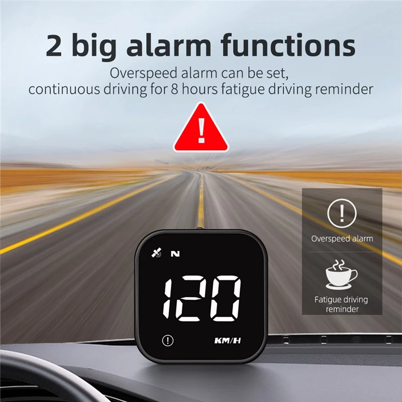 

Classic-HUD Car Speedometer Timetable Speed Alarm GPS Head-Up Display Auto Electronic Accessories Fits All Cars