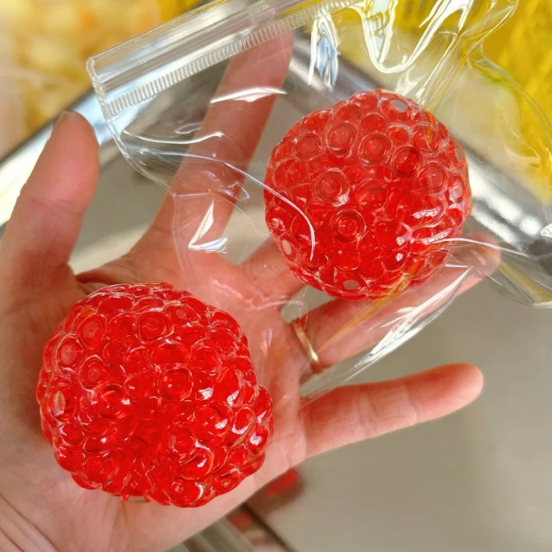 Squishy Balls Hand Made Ball Noisy Balls Glass Ice Beads Stress Relief Toy Super Soft Sensory Hand Relaxation Party Gift Squeeze