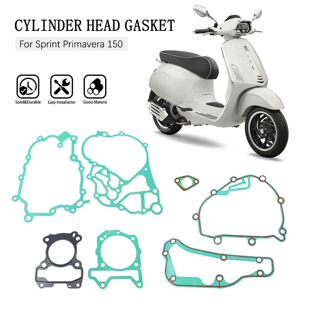 

Full Gasket Kit For Piaggio Vespa GTS 300 250 125 GTV GT MP3 BEVERLY X7 X9 Engine Cylinder Gearbox Crankcase Clutch Cover Gasket