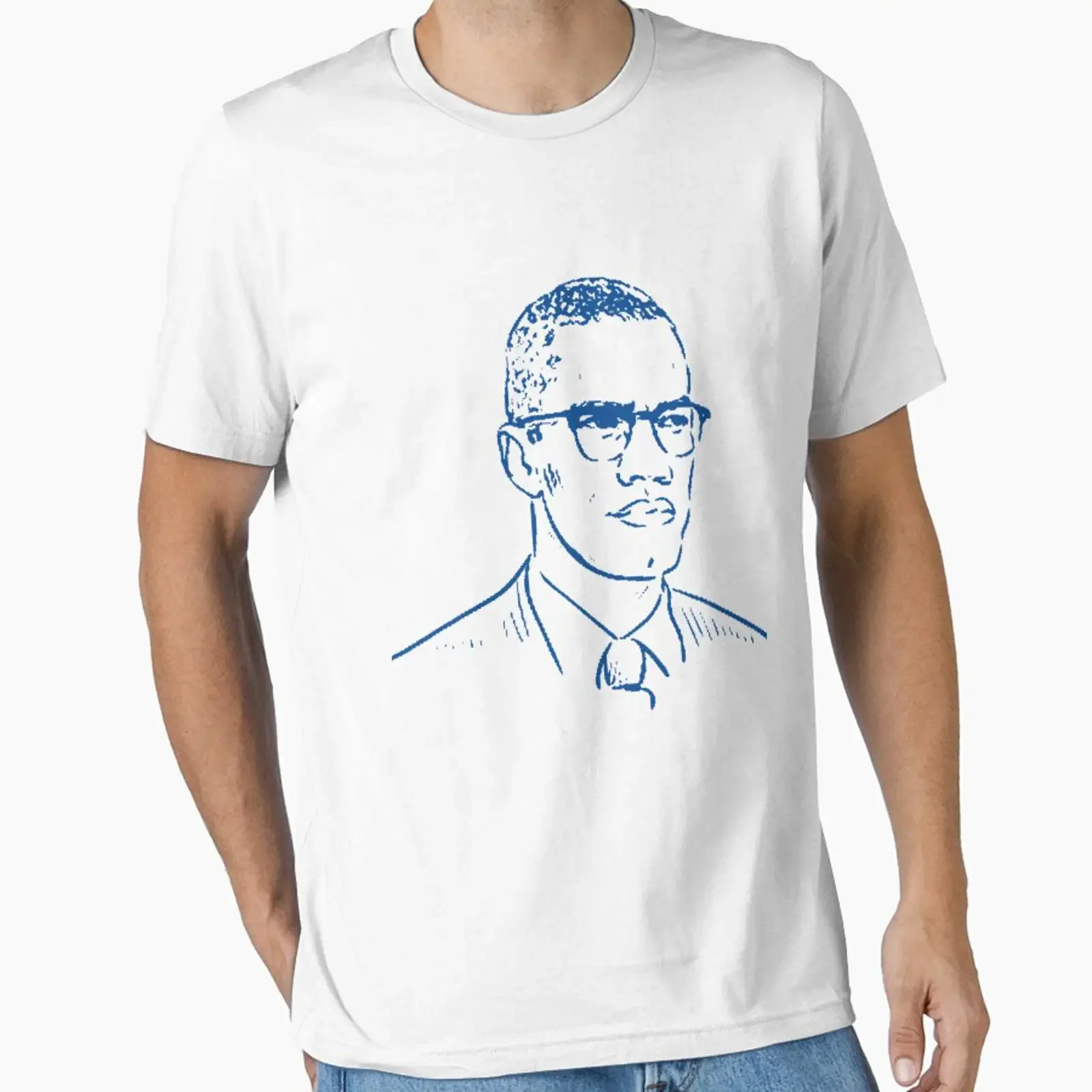 Malcolm X Essential T Shirt vintage Washed Soft fashion Stretched Versatile graphic Comfortable Stylish homme Casual Unisex