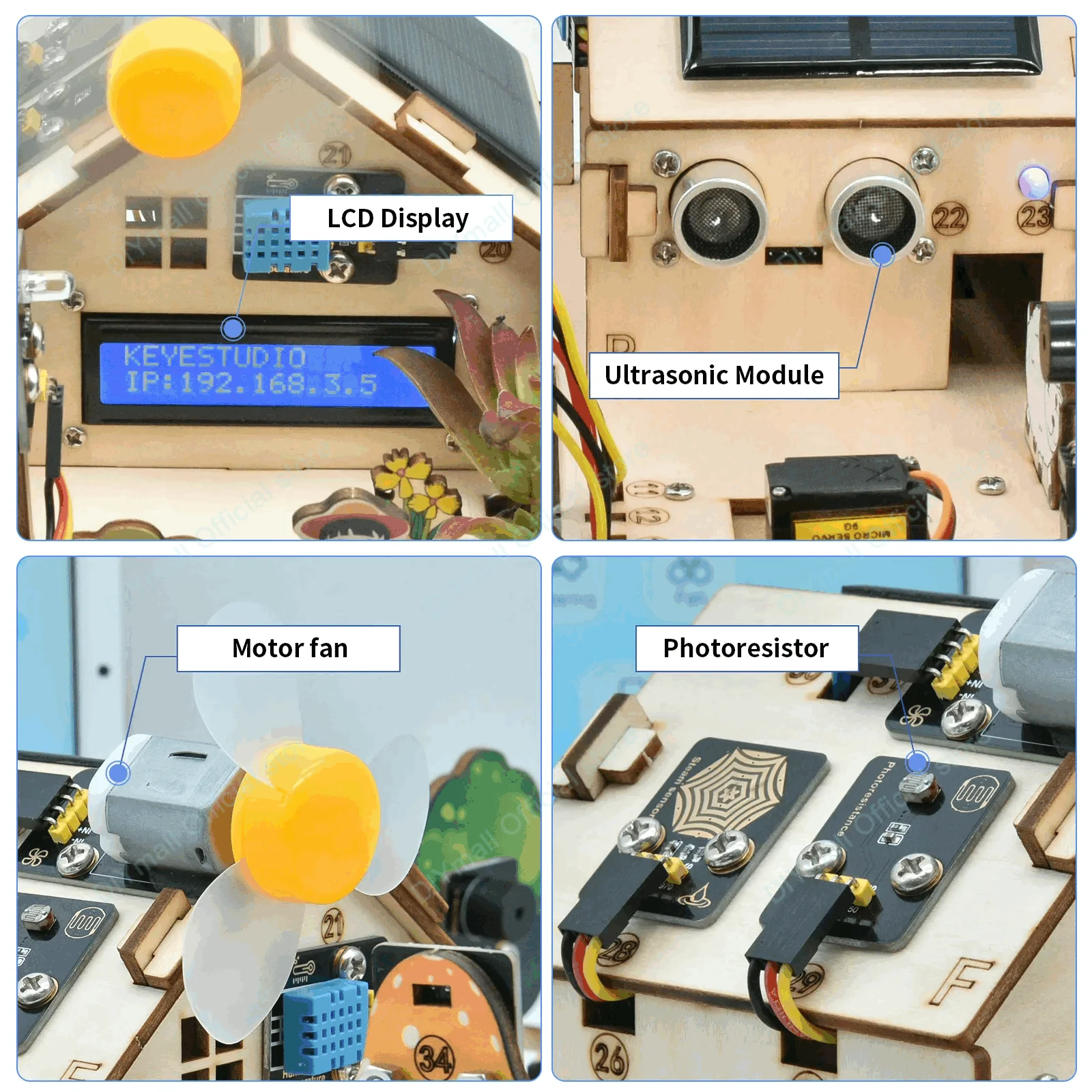 Keyestudio Smart Farm IoT Starter Kit Arduino/ESP32 متوافق مع الخدش 3.0 STEM التعليمية لتقوم بها بنفسك عدة للبرمجة الزراعية