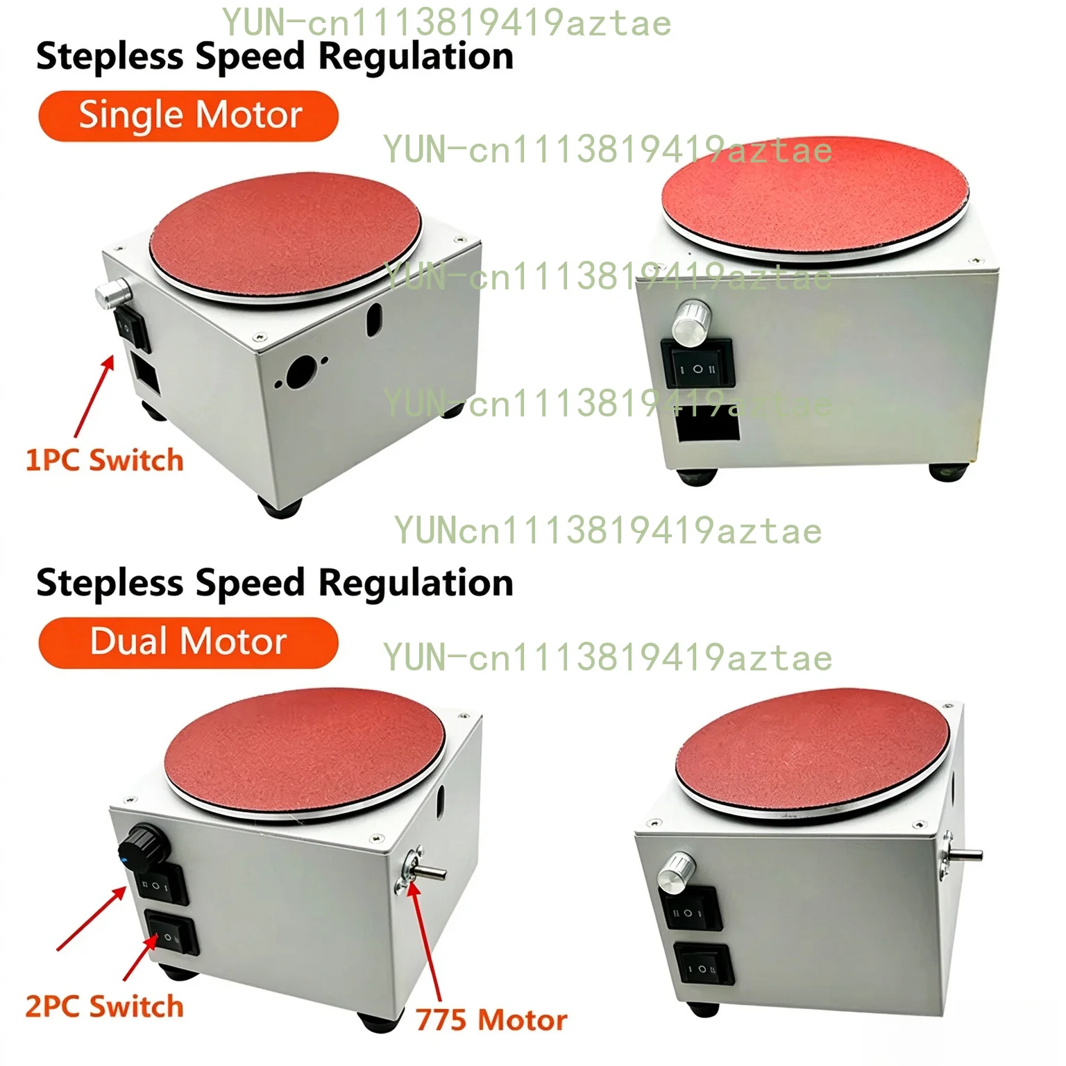 120W Electric Polisher Knife Sharpener High-Speed Sand Disc Machine Multifunction Desktop Polishing Machine 20PCS Sandpaper