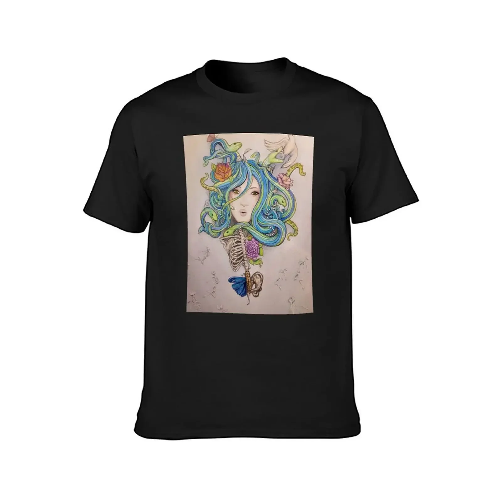 Medusa Rising T-Shirt man t shirt summer clothes hippie clothes Men's cotton t-shirt