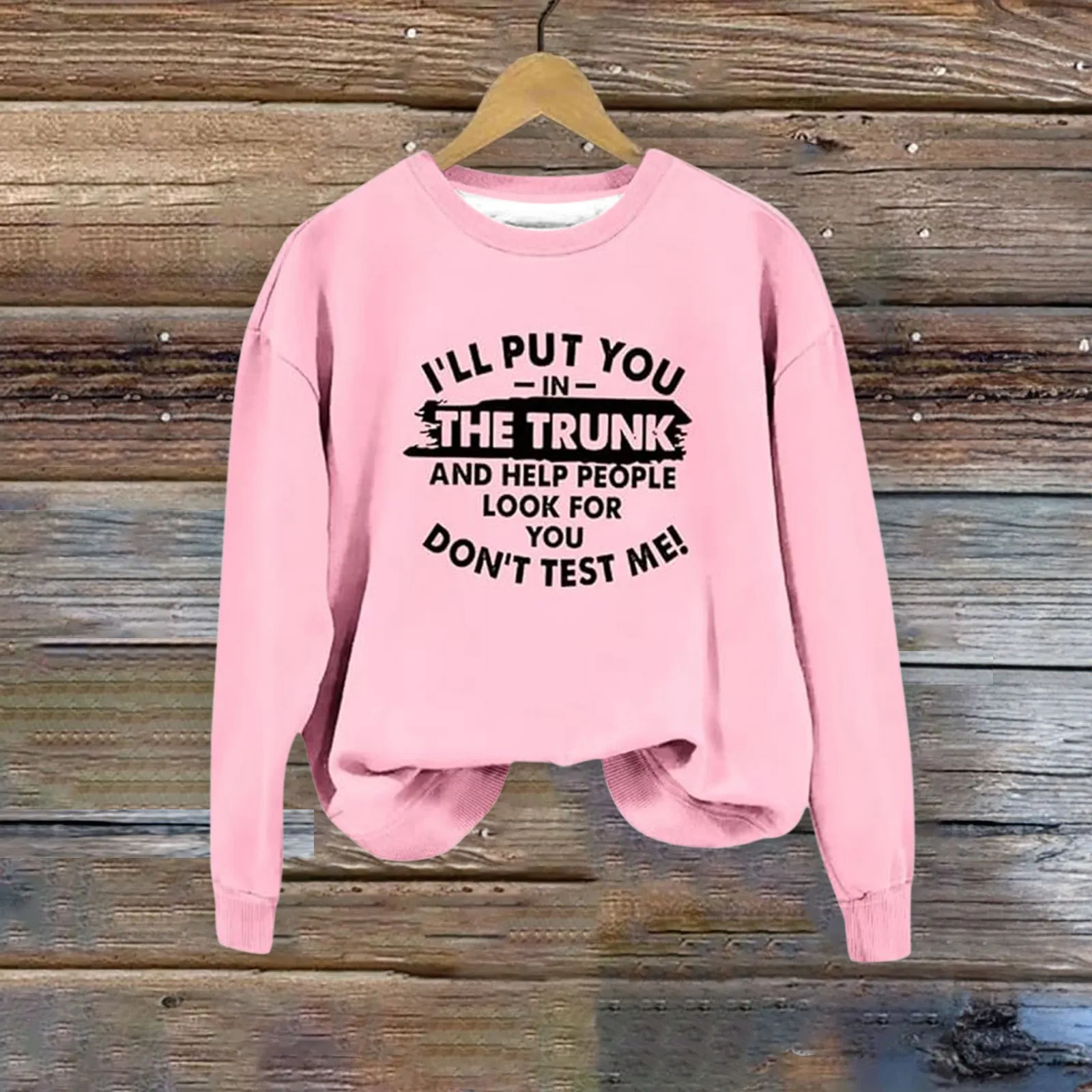 Womens Funny Sarcastic Sweatshirts I'll Put You In The Trunk And Help Leopard Print Zip up Hoodie Fleece Jacket Women Full Zip