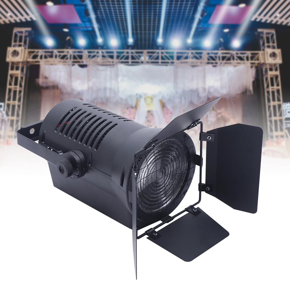 

200W Stage Light Led Par Light Spotlight Dmx512 DJ Disco Warm White Lighting 3200k Theater Spotlight W/ Barn Door Voice Control