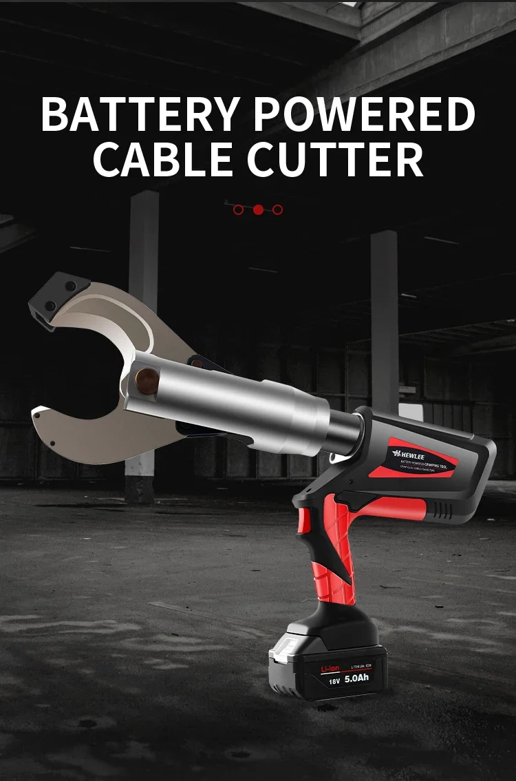 HL-65B قاطع الكابلات الهيدروليكية الكهربائية بطارية لاسلكية تعمل بالطاقة الفولاذ المقاوم للصدأ 70 مللي متر أداة القطع المدرعة للتجعيد