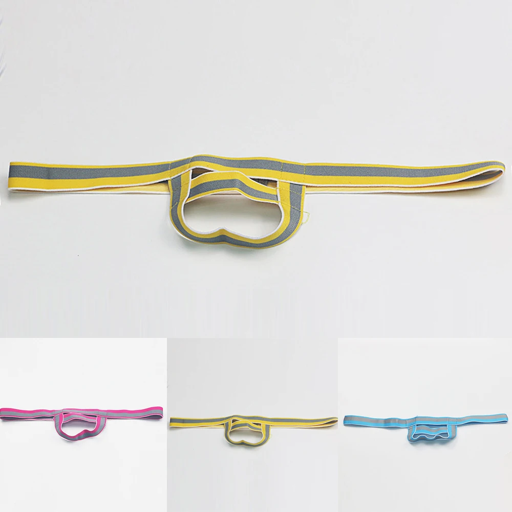 남성용 섹시한 란제리, 행잉 루프 및 중공 리프팅, 통기성 T-백 브리프, 남성 속옷, 에로틱 오픈 가랑이 끈 팬티