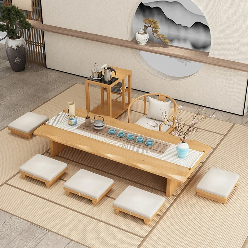 Living room coffee  zen and chair combination tea table kang bay window