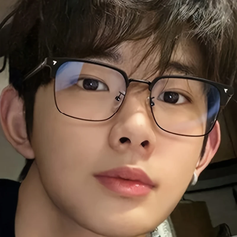 

5 Pieces of Men's High-definition Anti Blue Light Glasses with Full Frame Design Fashionable and Unisex Minimalist Glasses