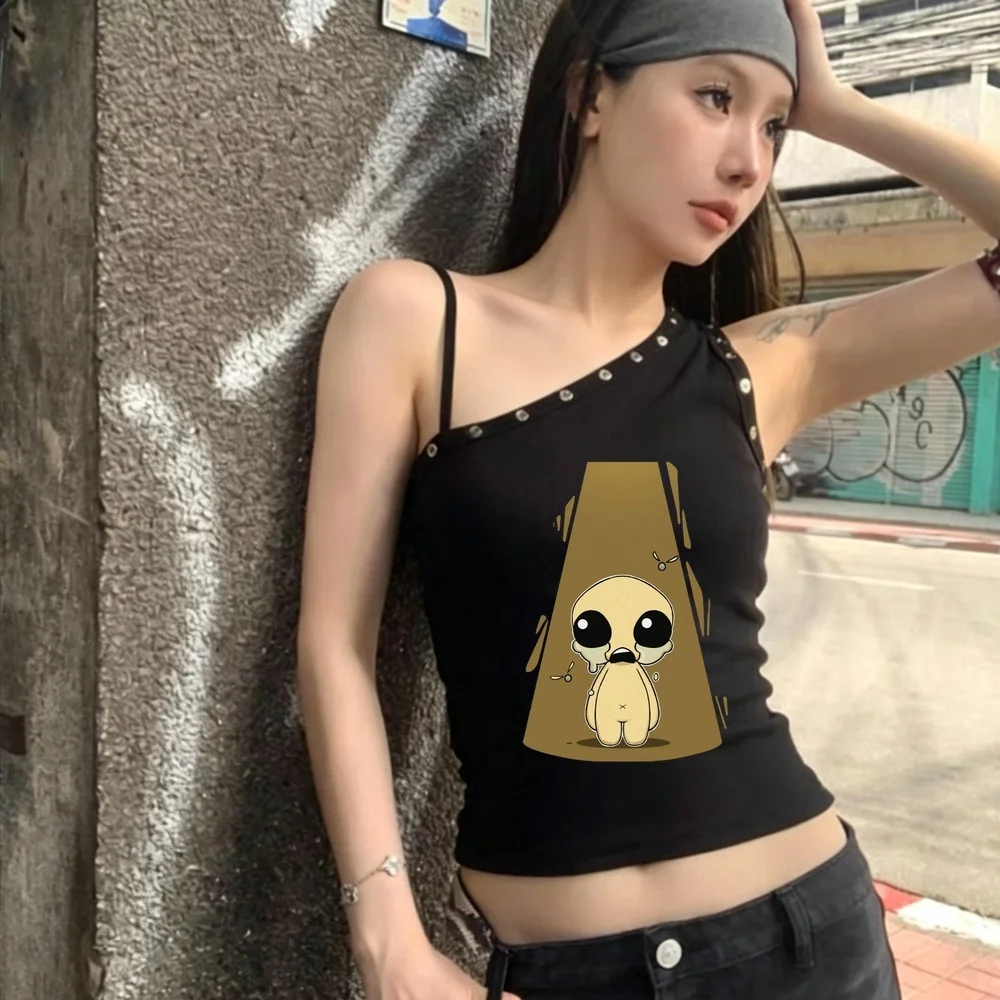 the Binding of Isaac crop top female party harajuku y2k gothic korean fashion t shirt clearance sales dollette graphic emo