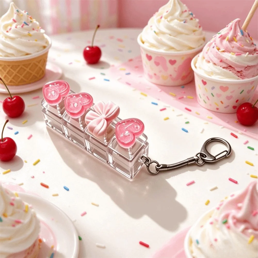 Heart Keyboard Press Button Keyring Knot Press The Keyboard Keyboard Keychain Reduce Anxiety Cliker Keychain Bags Hanging Charm
