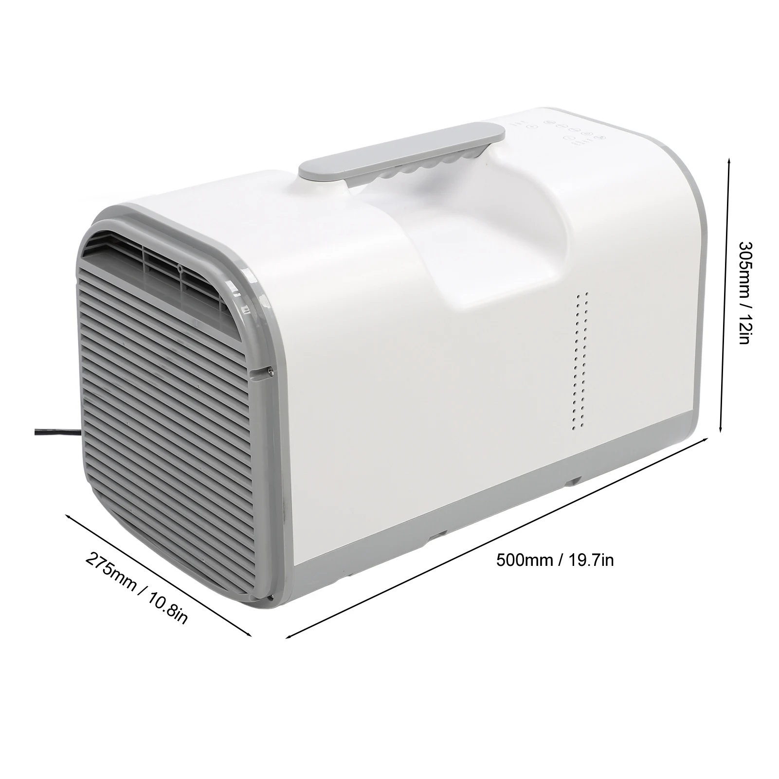 مكيف هواء محمول 330 وات 4400 وحدة حرارية بريطانية، وضع بارد دافئ، مبرد هواء منخفض الضوضاء مع جهاز تحكم عن بعد لمكتب غرفة النوم والتخييم في الهواء الطلق