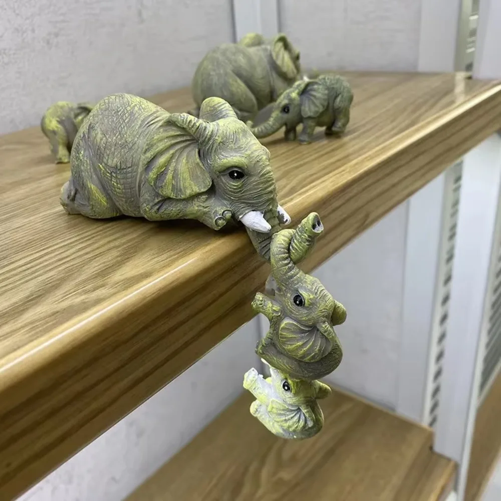 2025 Most Popular Home Decor Elephant Ornaments Mini Landscape Design Courtyard Cartoon Cute Design Fashion Decoration Crafts