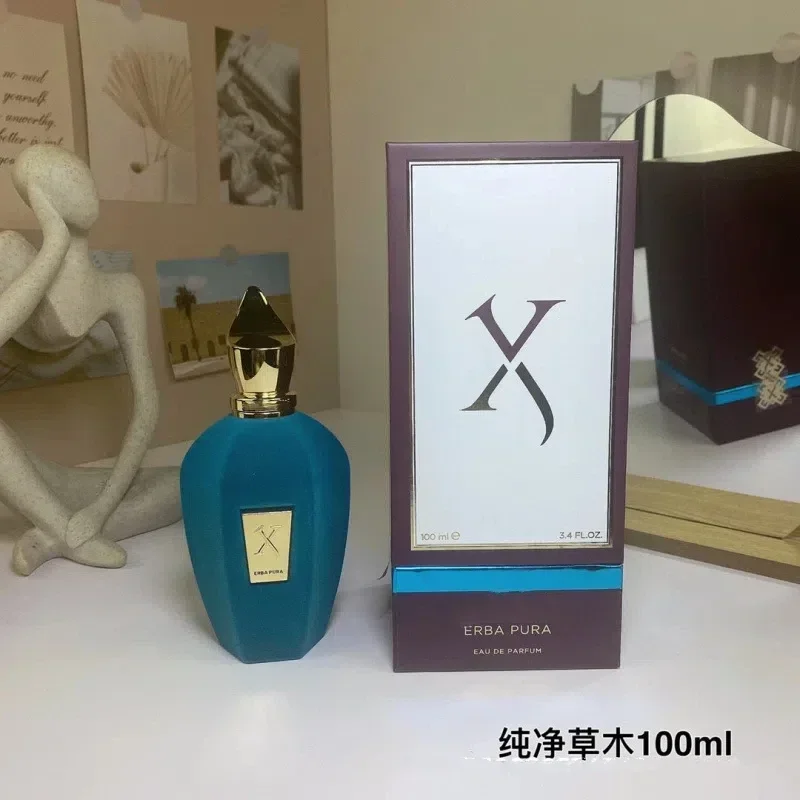 زجاجة زجاجية مصممة 100 مل لـ ALEXANDRIA Erba Pura Soprano للجنسين EDP بخاخ رذاذ الجسم 3.4 Fl.oz رائحة عطر طويلة الأمد