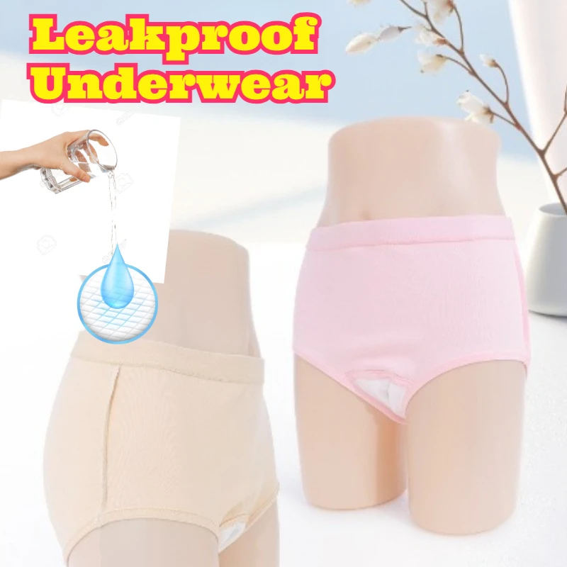 

Leakproof Women Underwear Washable Reusable Period Panties High Absorbency Comfortable Breathable Cotton Briefs Seamless Daily