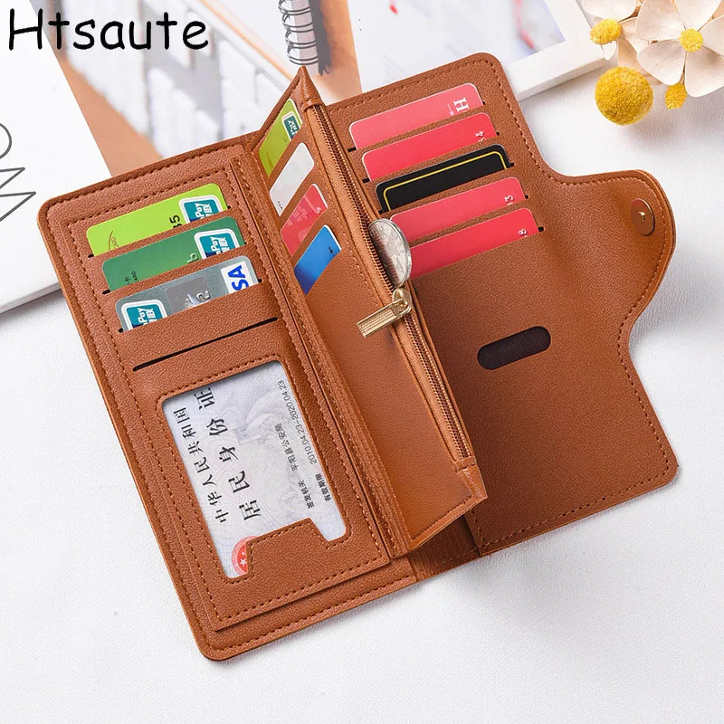

Women Wallets PU Leather Female Long Wallet Brand Design Money Bag Multicolor Splicing Wild Coin Purse Billetera Mujer