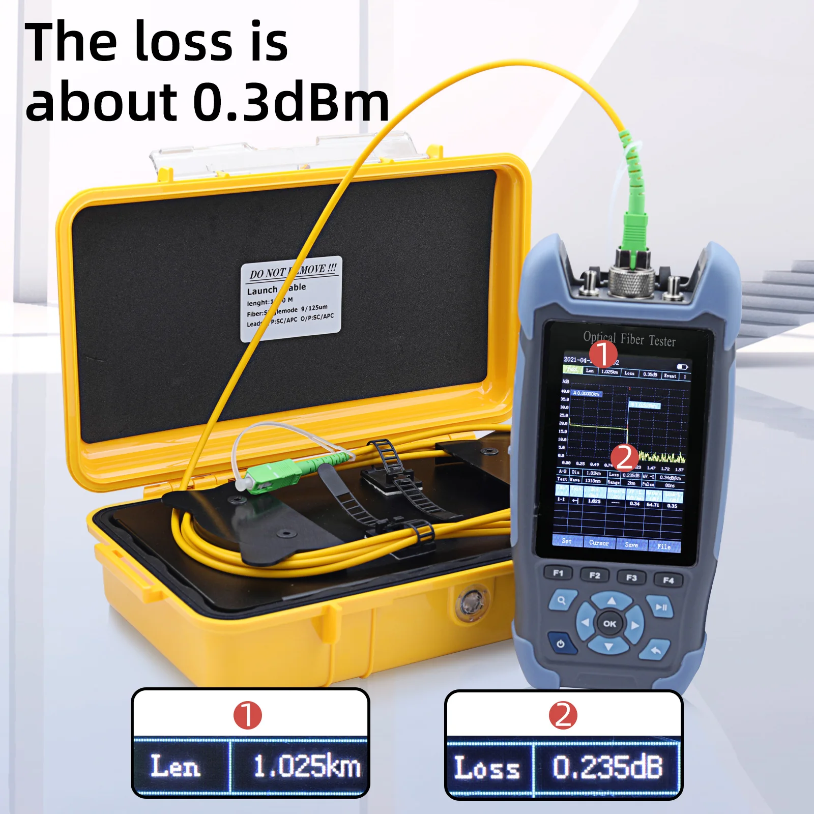 Factory Price 500 m 1 km 2km OTDR test Extension Cable Otdr Optical Fiber Tester SC/ FC/ LC UPC/ APC OTDR Transmitting Cable Box
