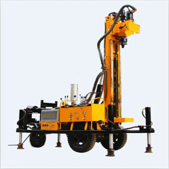 150m deep hydraulic diesel drilling rig used for mountain and rock formation well project