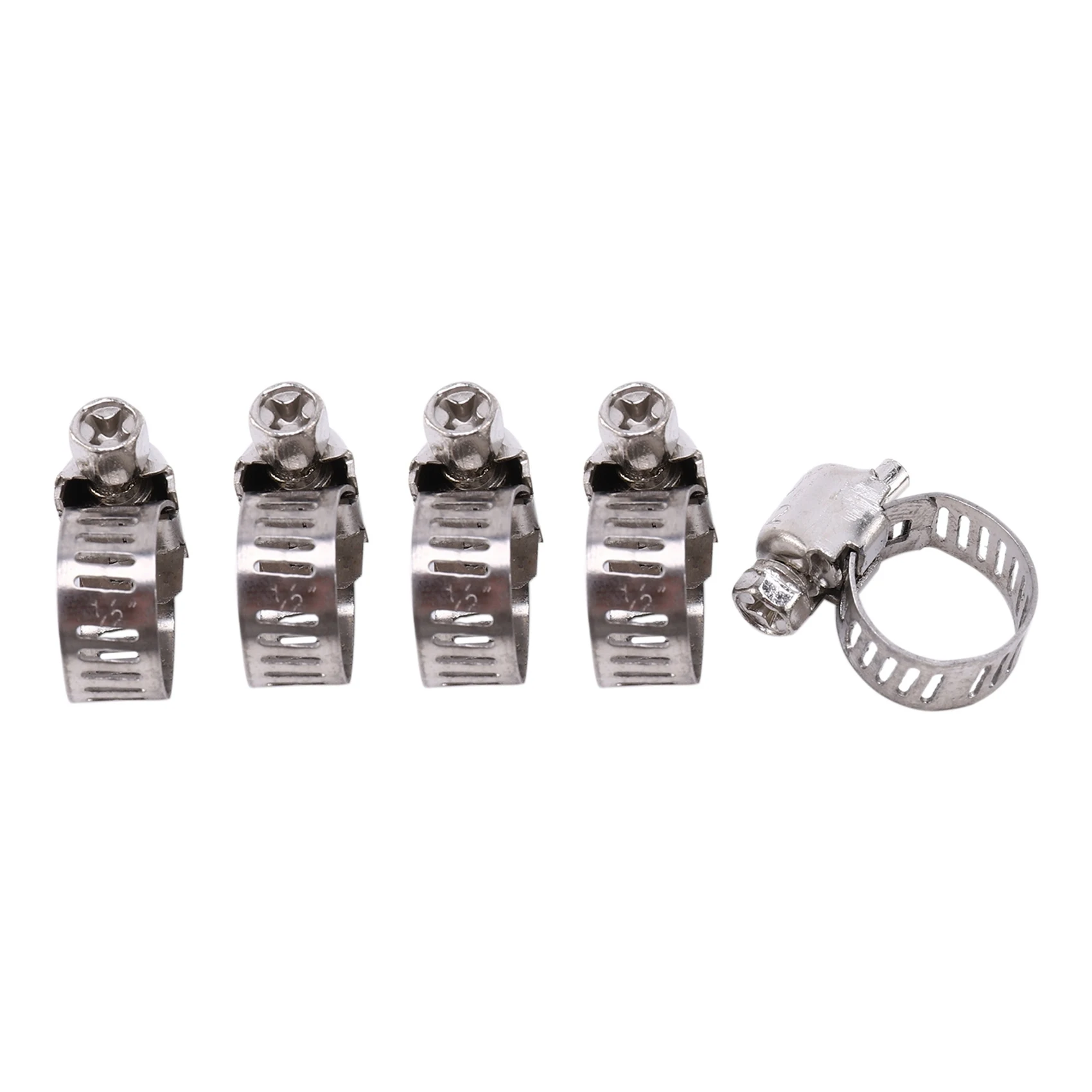 AA19 48 Pcs Stainless Steel Adjustable Car Fuel Hose Clamp Pipe Sealing Clip 6-12 Mm