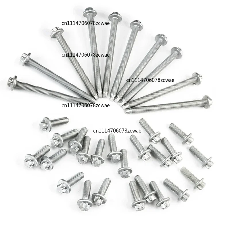 ZOCI-11132210959 Engine Oil Pan Bolt Set for BMW X3 4 5 6 135I 325Xi 328I XDrive 3.0L