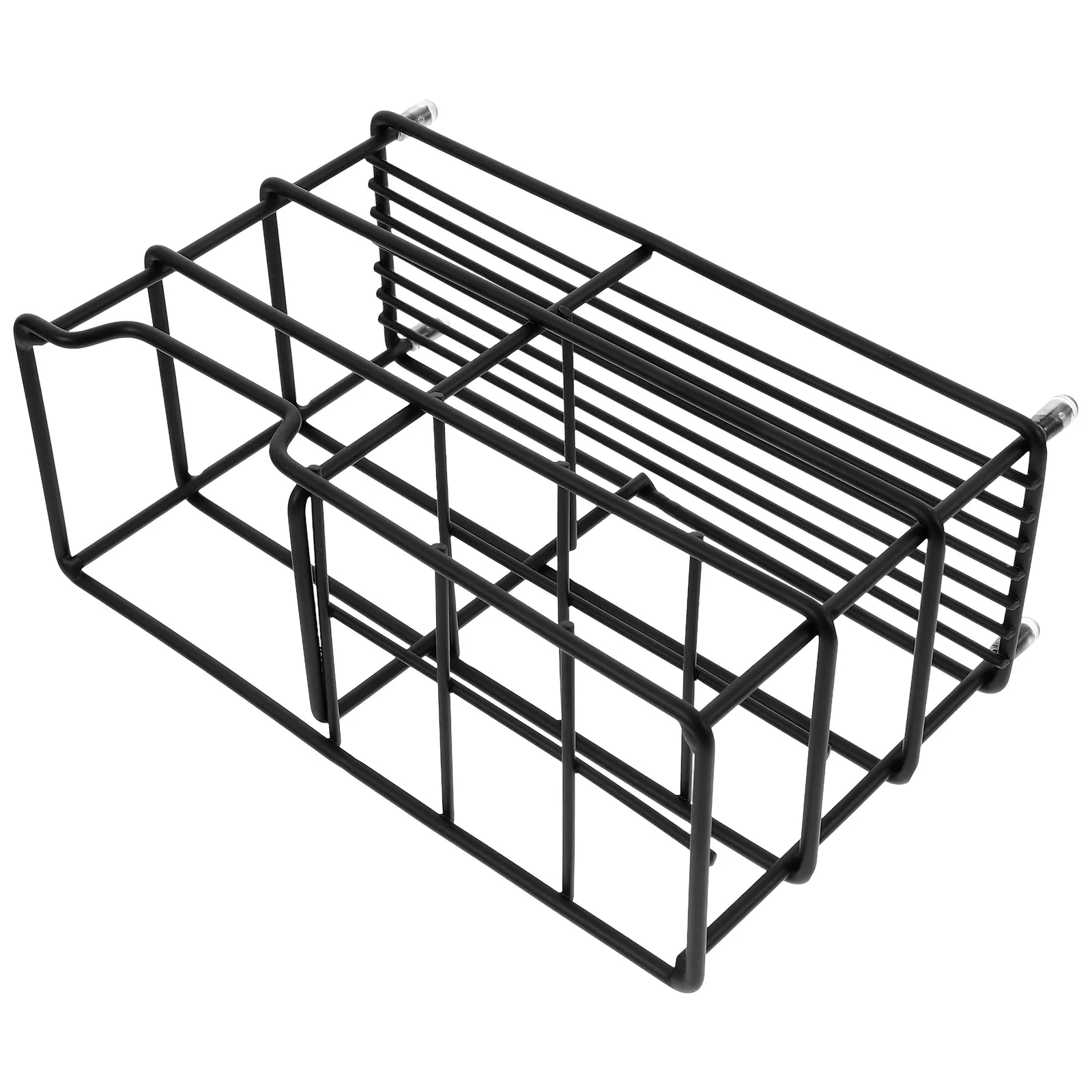 

Toothbrush Holder Stainless Steel 6 Compartments Rack Organizer Toothpaste Bathroom Accessories Dry Storage Counter Top Mount No