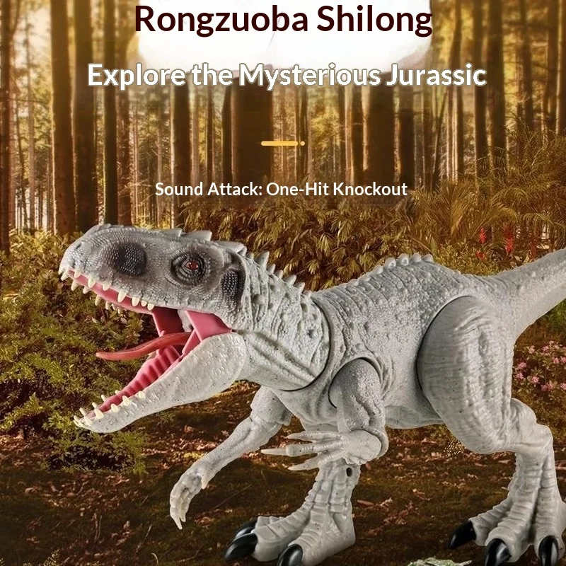 

Large Size Tyrannosaurus Rex Dinosaur Model With Light&Sound Jurassic Realistic Moving Parts Electric Dinosaur Toy For Gift
