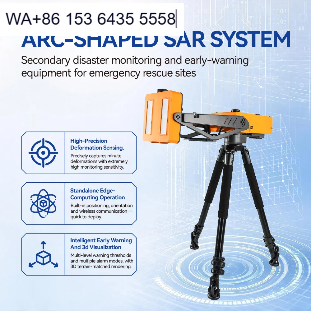 ArcSAR Slope Monitoring Radar D5000 Circular Synthetic Aperture Radar CSAR FMCW Phase Differential Interferometry