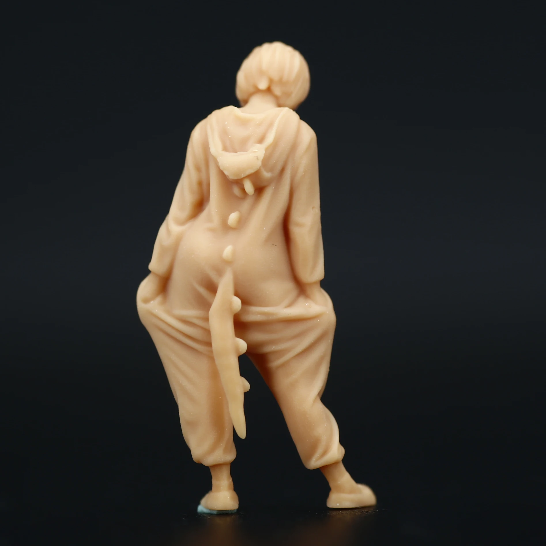 1:64 1:43 Pajama girl models Miniature Handicraft Figure White Model Need To Be Colored By Yourself