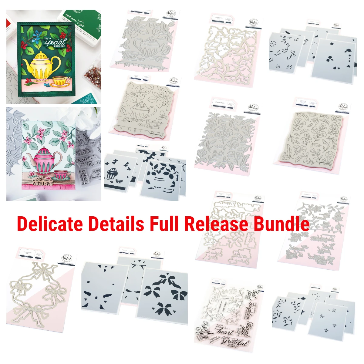 

Bloom & Brew Metal Cutting Dies Stencils Scrapbooking DIY Crafts New Die Press Plate Supplies Clear Stamps Silicone Seals Set