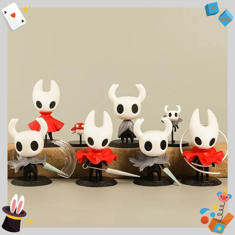 

8 Hollow Knight Handheld Creative Cartoon Game Dolls, Desktop Landscape Ornaments, Cake Car Set, Handheld Desktop Living Room Or