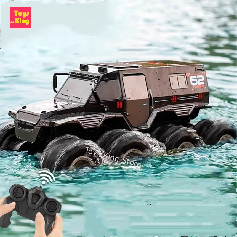 

JJRC RC автомобиль-амфибия, 8WD, высокоскоростной гоночный водный режим, беспроводная ручка, детские игрушки, дистанционное управление, внедорожник, альпинизм
