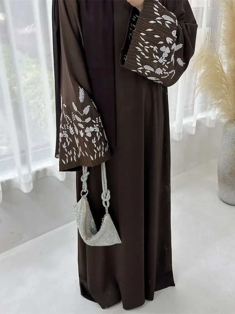 Ramadan Eid Embroidery Muslim Modest Dress Abaya Dubai Turkey Islam Abayas For Women Kaftan Caftan Marocain Robe Femme Musulmane