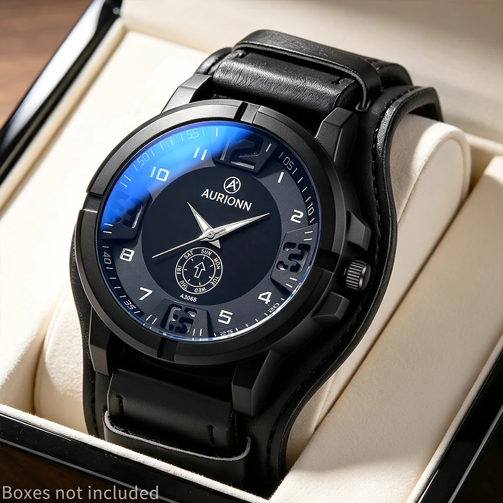 1Pc Men's Quartz Watch, Gifts For Parties, Valentine's Day, New Year's Day, Halloween, And For Friends And Family