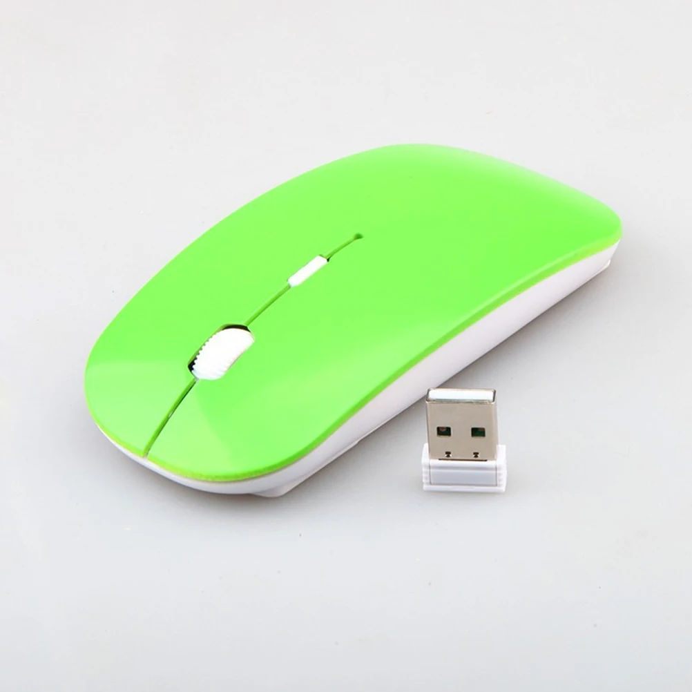 

Ultra Thin Slim Mini 2.4Ghz 1200 Dpi Wireless Optical Usb Receiver For Computer Pc Laptop Power Portable Nano Office