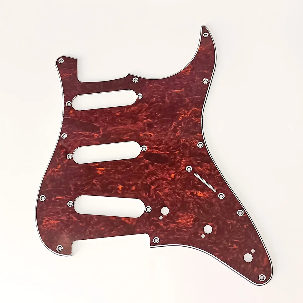 1PC 3 Ply Electric Guitar Pickguard Pick Guard Scratch Plate For 11 Hole Stratocaster Strat ST SSS Guitar Instrument Accessories