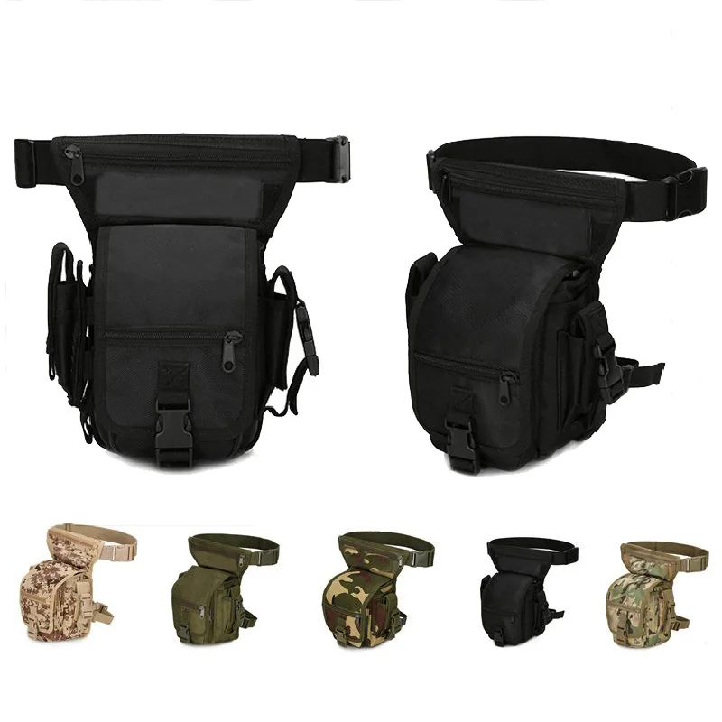 

Military Tactical CS Combat Thigh Bag Mountaineering Waist Bag for Rifle Air Gun Hanging Leg Bag Outdoor Hunting Equipment