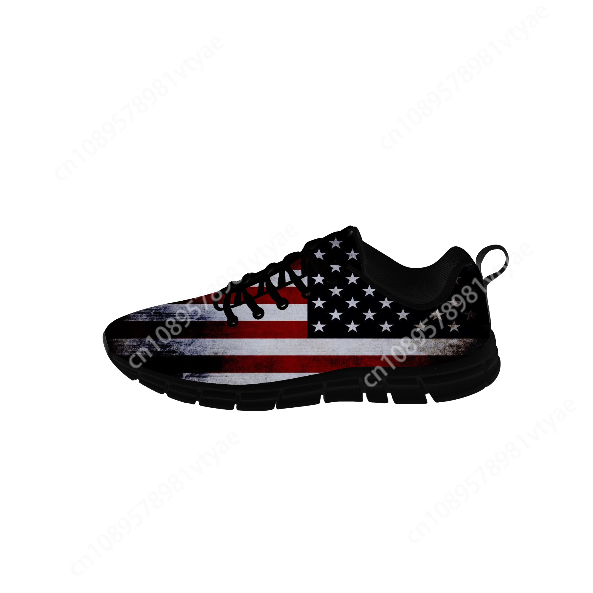 

Hot American Flag Sports Shoes Mens Womens Teenager Sneakers Casual Custom High Quality Couple Shoes Latest Black Running Shoes