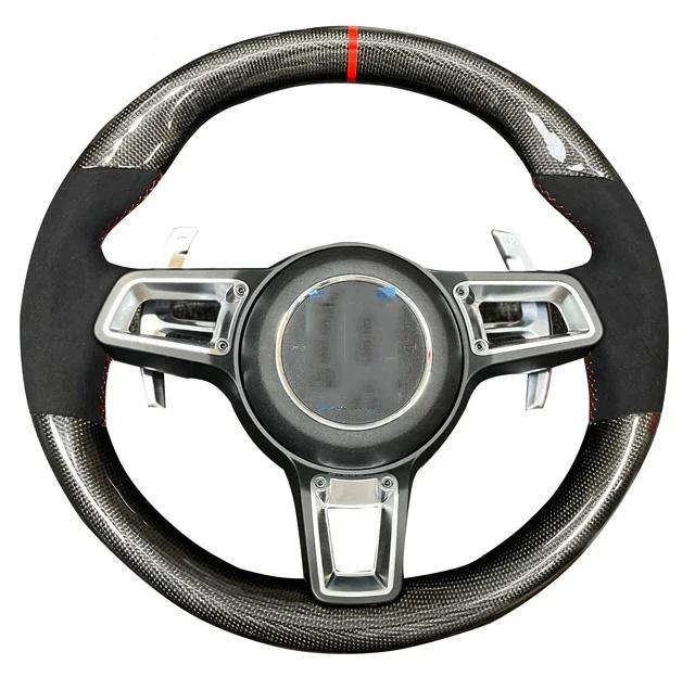 

Steering Wheel For Porsche Panamera Macan Cayenne Taycan 718 Cayman GT4 RS 911 Carrera Targa 911 GT3 RS 911.2 991 992 GT2 RS