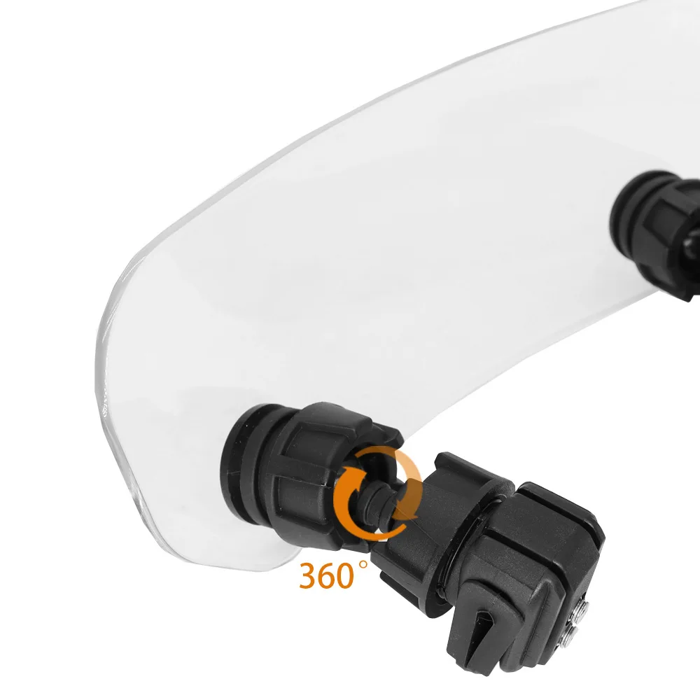 Adjustable Heightened Motorcycle Windshield Extension Universal Wind Deflector Windscreen Extender Modified Wind Guard Parts