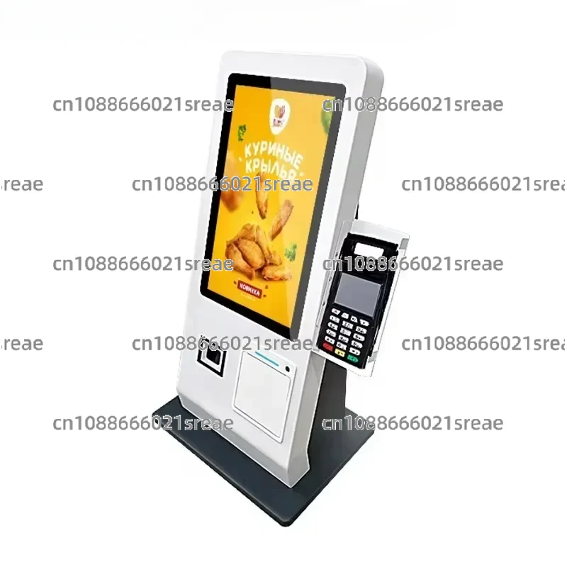 15,6 Zoll Desktop Android11 System 2G+16G Selbstbedienungs-Zahlungskiosk Restaurant mit Qr-Scanner 80 mm Terminaldrucker POS-Halterung