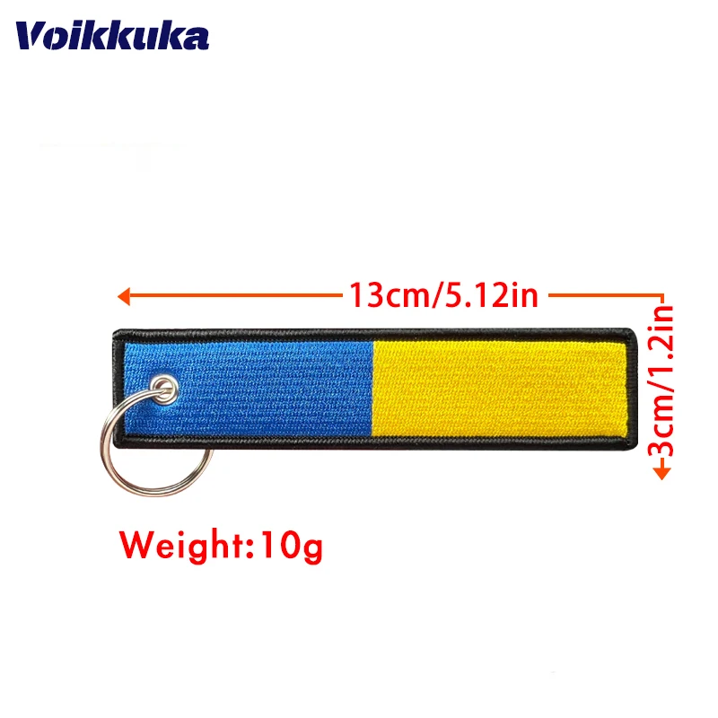 1 szt. 2 szt. Zestaw 3 szt. Zestaw wyprzedaż ukraińska flaga z obu stron haft 2 kolory breloczek do samochodu ciężarowego plecak breloki na prezenty