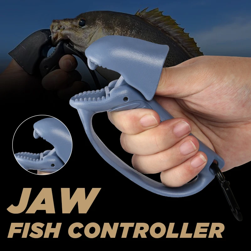 Plastic Fish Controller Jaw-Shaped Fishing Gripper Trout Bass Pike Fish Clip Holder Portable Pliers Fishing Tackle Accessories