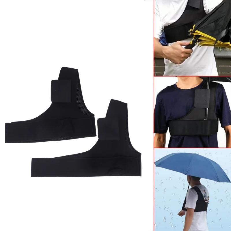

Hands-Free Umbrella Holder Wearable Support Strap For Sun Umbrella Adjustable Portable Hands-Free Umbrella Holder