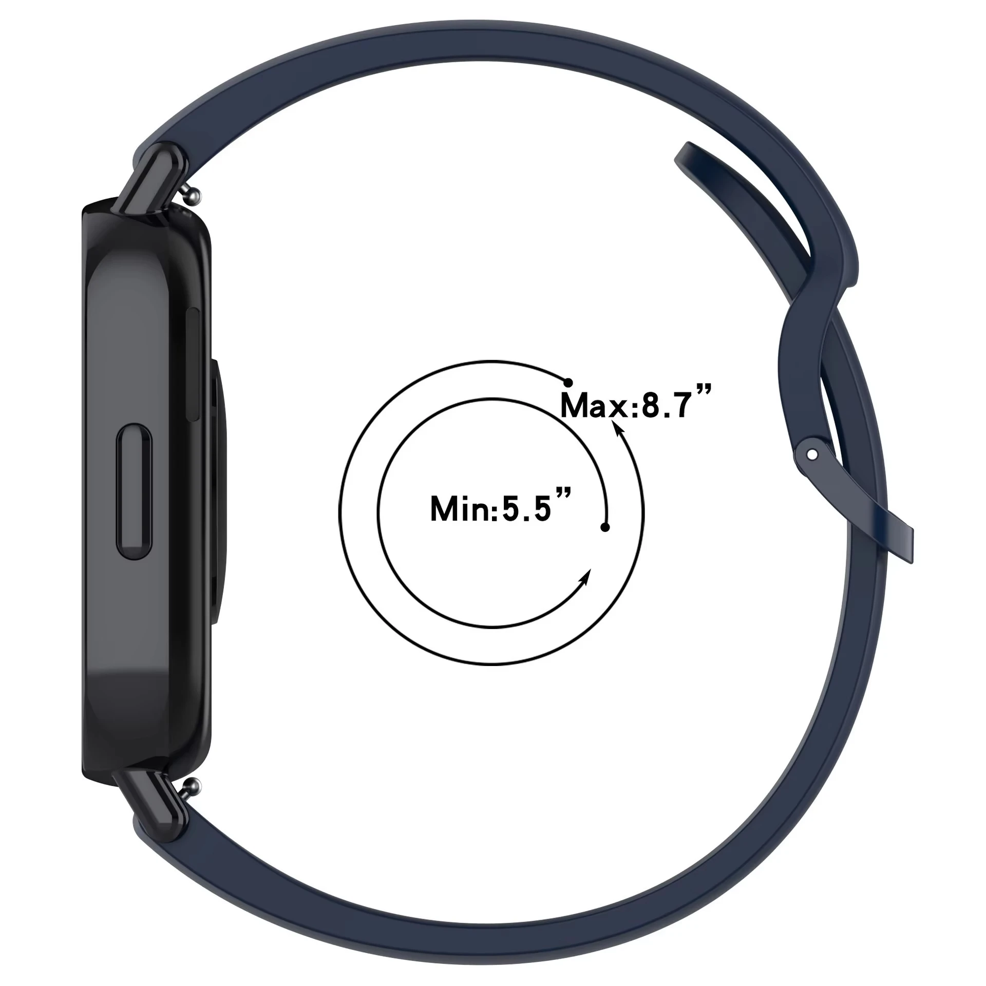 Original 1:1 Silikonarmbänder für Xiaomi Redmi Watch 5 Active/5 Lite, Zubehör, Sportarmband, Armband für Redmi Watch 5 Active. – Detail 17
