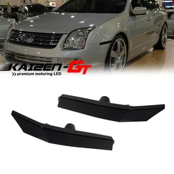 Smoked Lens Front Bumper Side Marker Light Housings For 2006-2009 Ford Fusion & Mercury Milan Fender Flare Light, No Bulb/Socket
