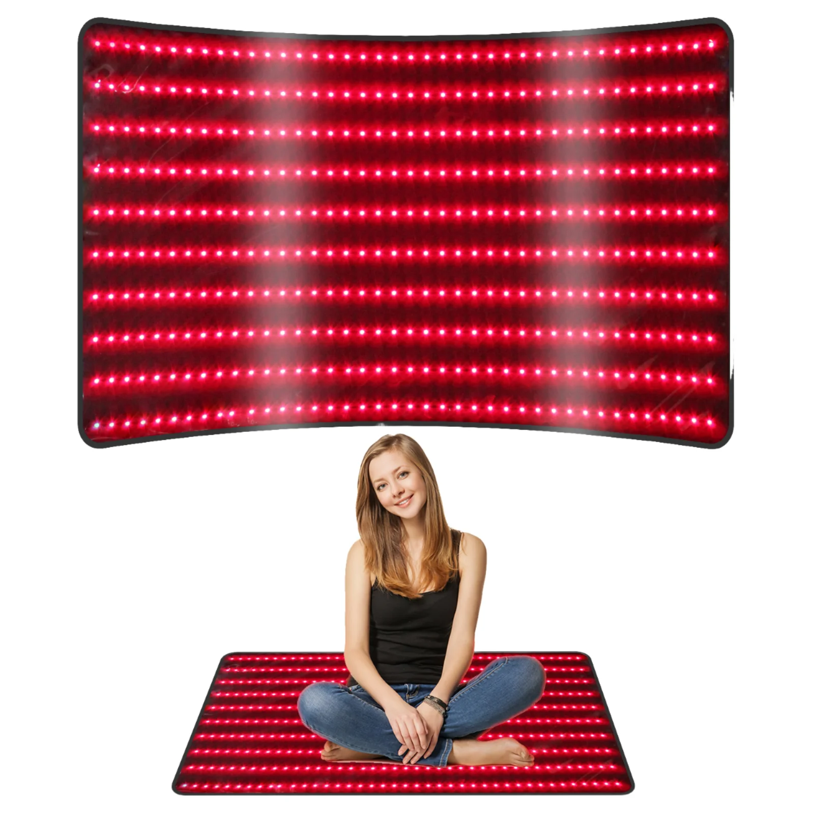 

Red Light Therapy Mat, Full Body Pain Relief Blanket, Infrared Heating Pads, Muscle Relaxation, Health and Wellness Device