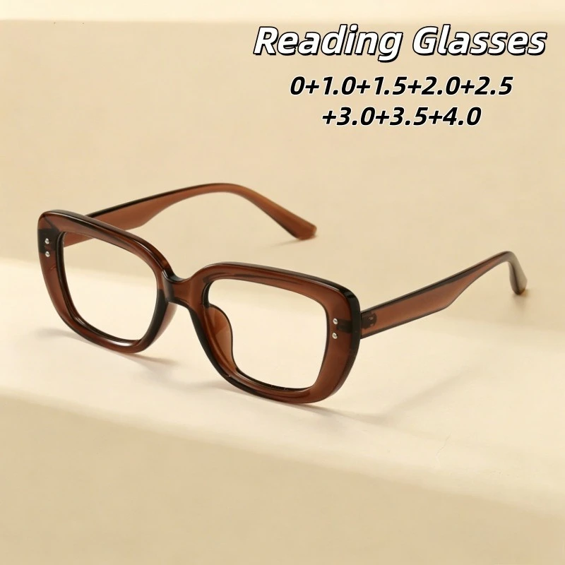 

Women's Fashionable Anti-blue Light Presbyopia Glasses Men's Luxury Trend Comfortable Personalized Design Eyeglasses 0 TO +4.0