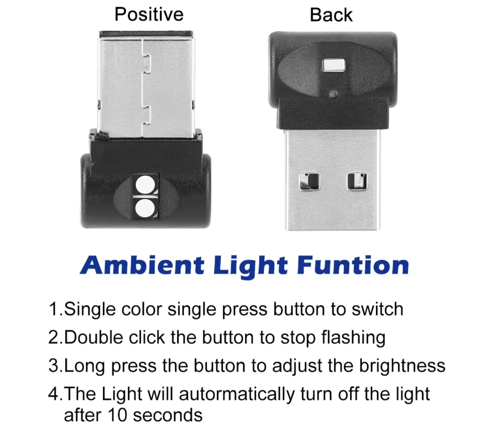 Mini USB LED światło samochodowe wnętrze auta nastrojowe oświetlenie awaryjne światło rgb Auto kolorowa lampa dekoracyjna akcesoria samochodowe